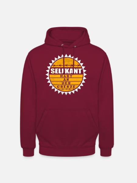 Selfkant - hart an der Grenze - Unisex Hoodie - Bordeaux