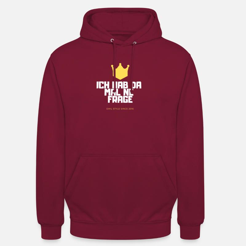 J'ai une question - Sweat-shirt à capuche unisexe - bordeaux