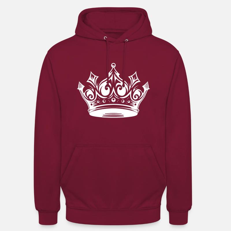 Couronne royale de Krone - Sweat-shirt à capuche unisexe - bordeaux