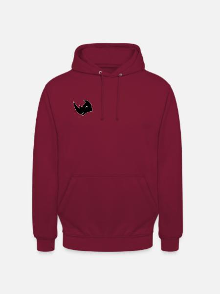 Logo mit Nashornkopf - Unisex Hoodie - Bordeaux
