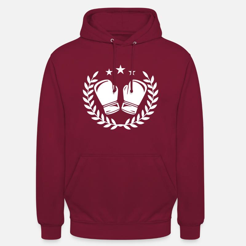 Gants de boxe Boxe - Sweat-shirt à capuche unisexe - bordeaux