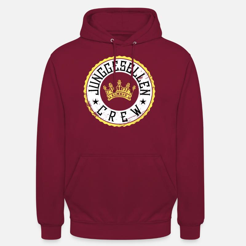 équipe de célibataire - Sweat-shirt à capuche unisexe - bordeaux