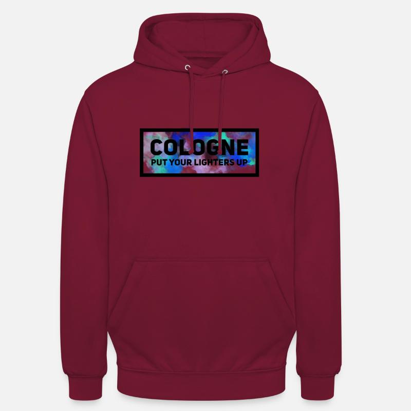 Cologne a levé ses briquets - Sweat-shirt à capuche unisexe - bordeaux