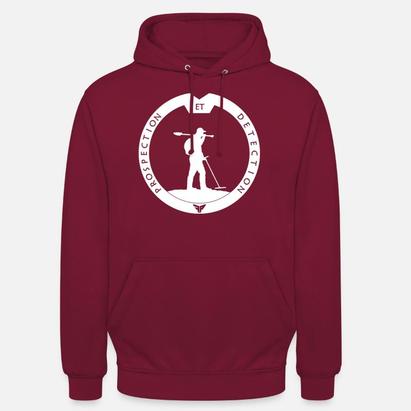 disc prospecting and blc detection - Unisex Hoodie - bordeaux