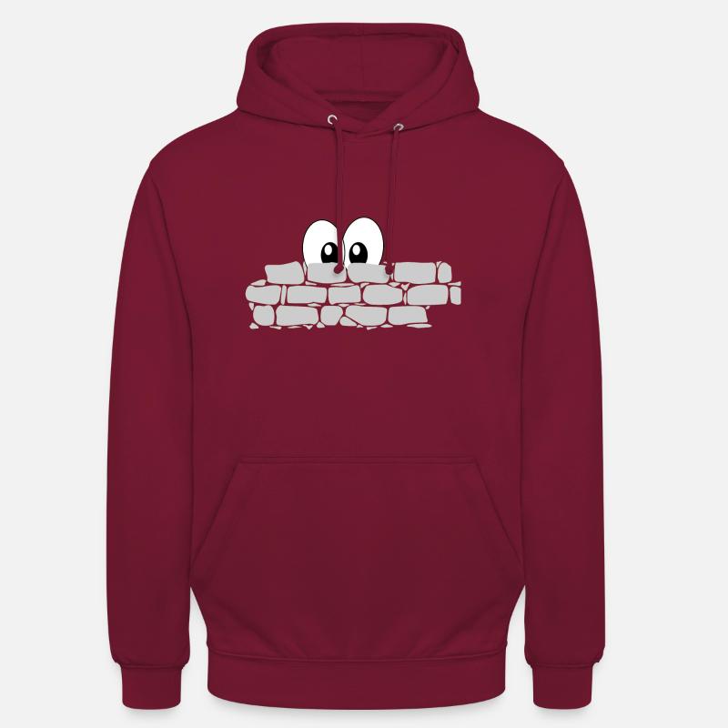 Hinter der Mauer - Unisex Hoodie - Bordeaux