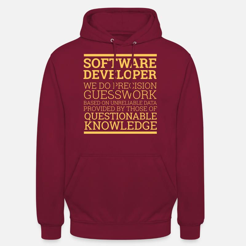 "Software Developer" | Programmer - Unisex Hoodie - bordeaux