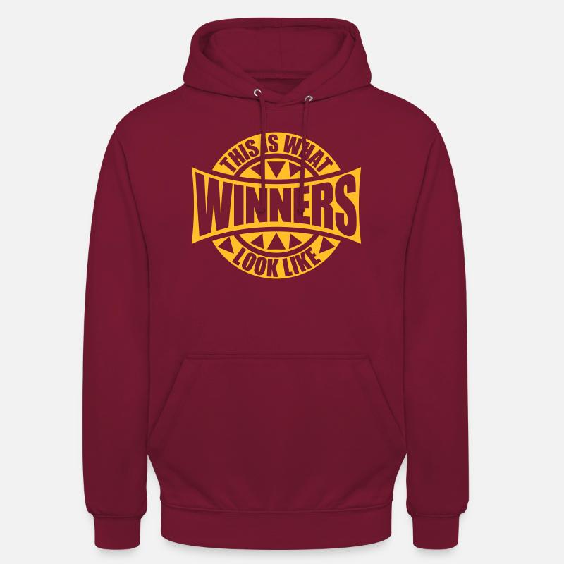 À quoi ressemblent les gagnants - Sweat-shirt à capuche unisexe - bordeaux