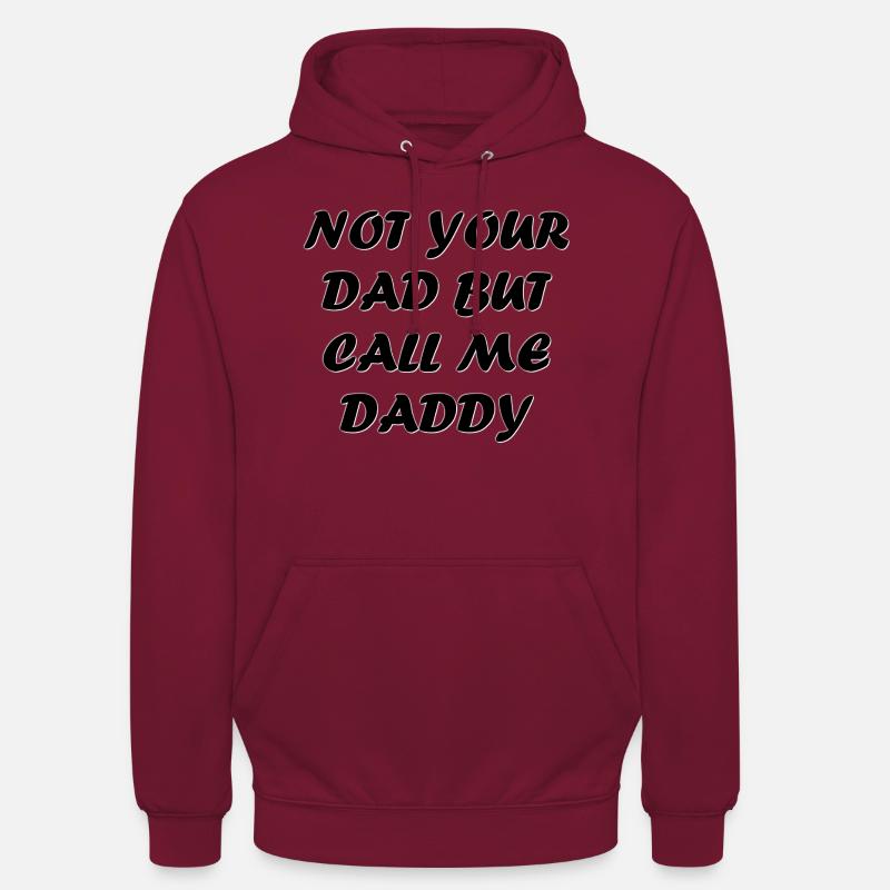 Call me daddy black - Sweat-shirt à capuche unisexe - bordeaux