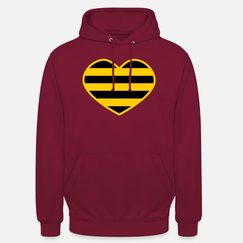 Cœur de rongeur - Sweat-shirt à capuche unisexe - bordeaux