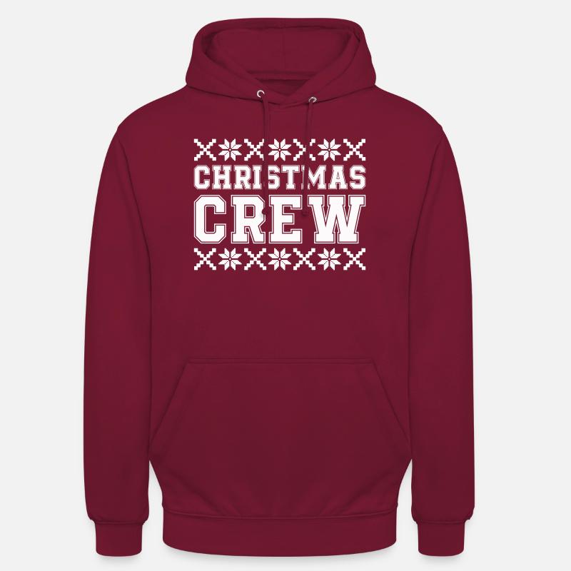 Équipage de Noël - Sweat-shirt à capuche unisexe - bordeaux