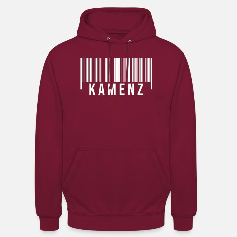 Kamenz Strichcode - Unisex Hoodie - Bordeaux