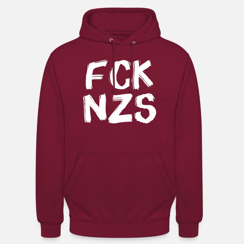 FCK NZS W24 - Sweat-shirt à capuche unisexe - bordeaux