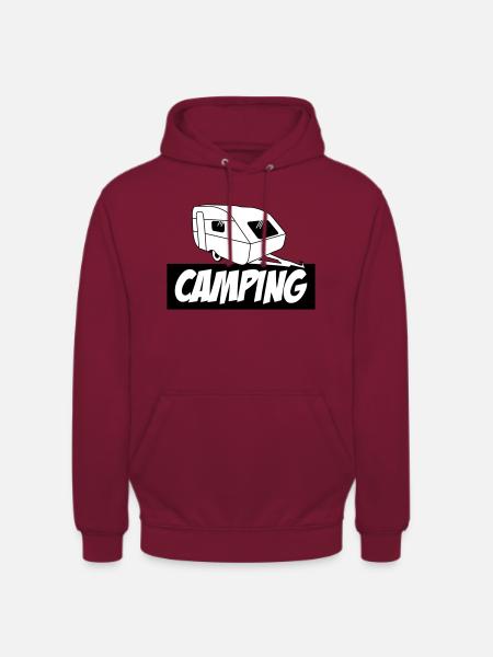 Camping - The pure passion - Unisex Hoodie - bordeaux