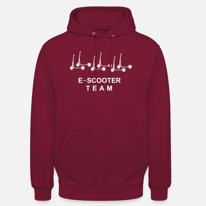 E-Scooter E-Roller Scooter - Sweat-shirt à capuche unisexe - bordeaux
