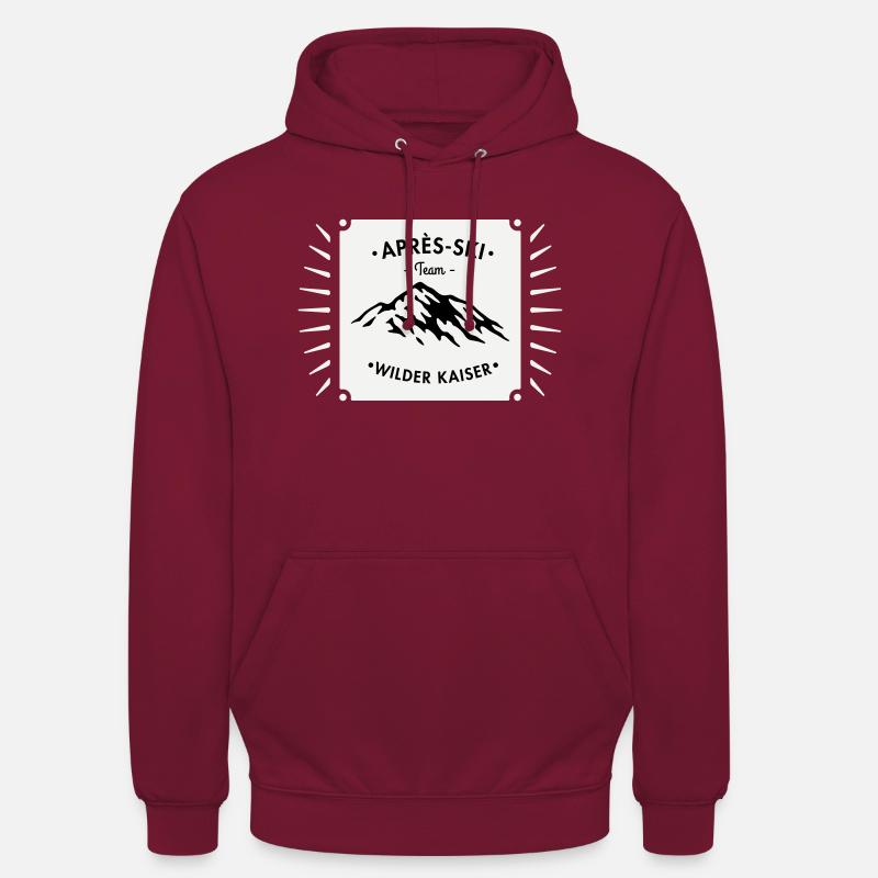 Après-Ski Wilder Kaiser - Sweat-shirt à capuche unisexe - bordeaux