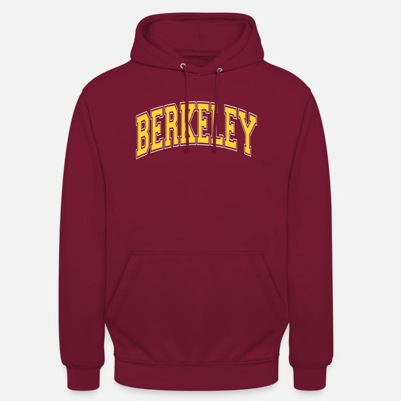 Berkeley - Sweat-shirt à capuche unisexe - bordeaux