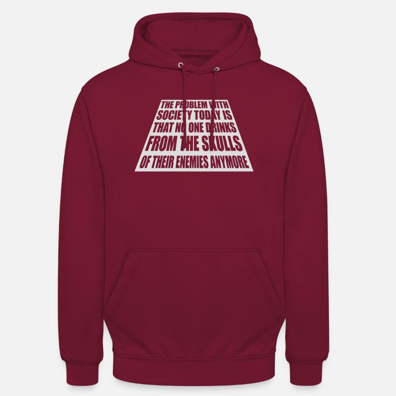 boissons de crânes ennemis - Sweat-shirt à capuche unisexe - bordeaux
