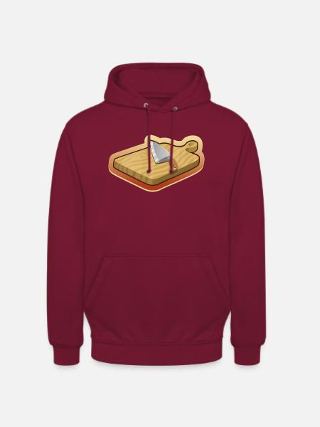 cutting board - Unisex Hoodie - bordeaux