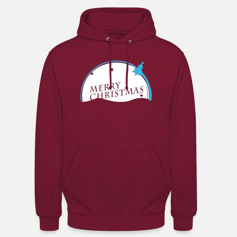 Joyeux Noël VECTORGRAPHIC - Sweat-shirt à capuche unisexe - bordeaux