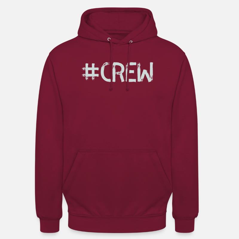 Équipage 1 - Sweat-shirt à capuche unisexe - bordeaux