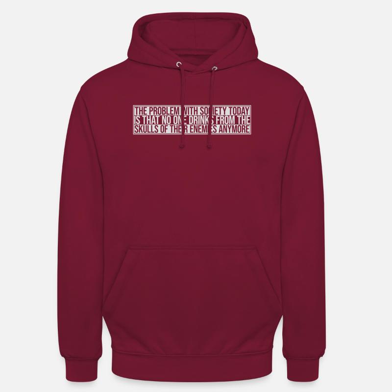 boissons de crânes ennemis - Sweat-shirt à capuche unisexe - bordeaux