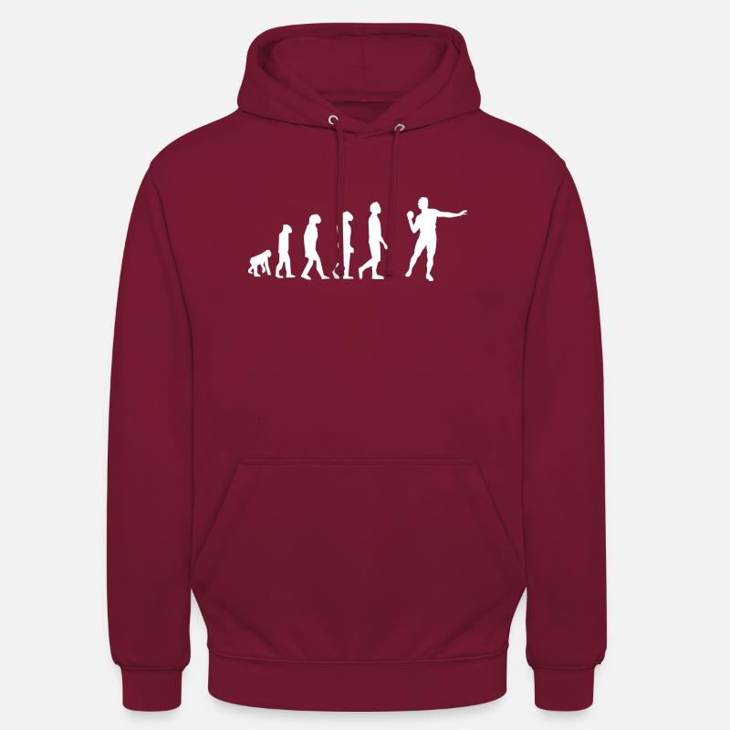 Evolution des Gewichtswurfs - Unisex Hoodie - Bordeaux