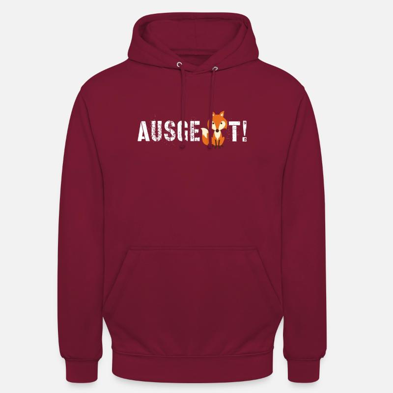 Fuchs - Ausgefuchst - Unisex Hoodie - Bordeaux