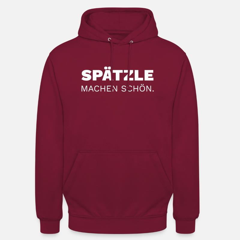 Spätzle machen schön - Farbwechsel - Unisex Hoodie - Bordeaux