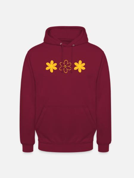 flower - Unisex Hoodie - bordeaux