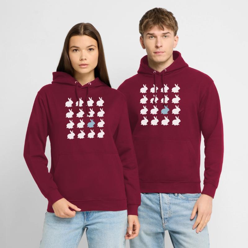 rabbit easter pattern easter Unisex Hoodie