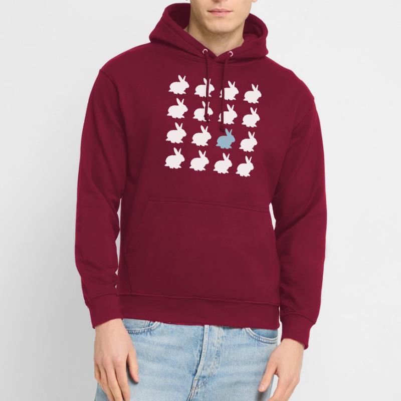 rabbit easter pattern easter Unisex Hoodie