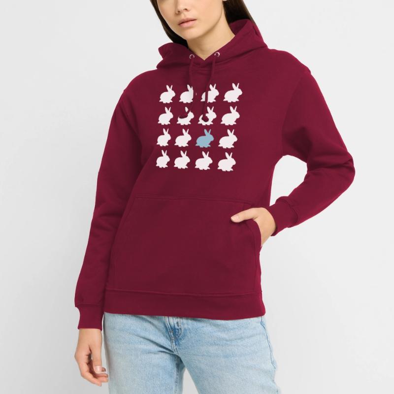 rabbit easter pattern easter Unisex Hoodie