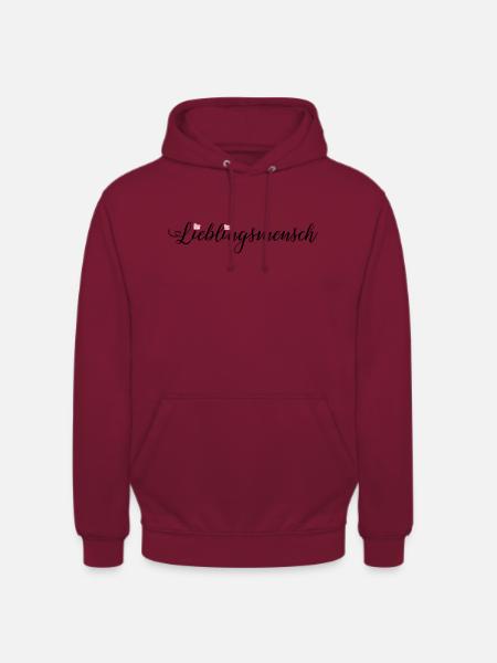 Lieblingsmensch - Unisex Hoodie - Bordeaux