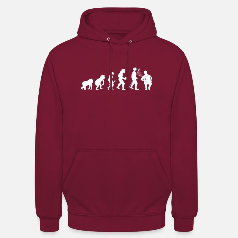 Akkordeon Evolution - Unisex Hoodie - Bordeaux