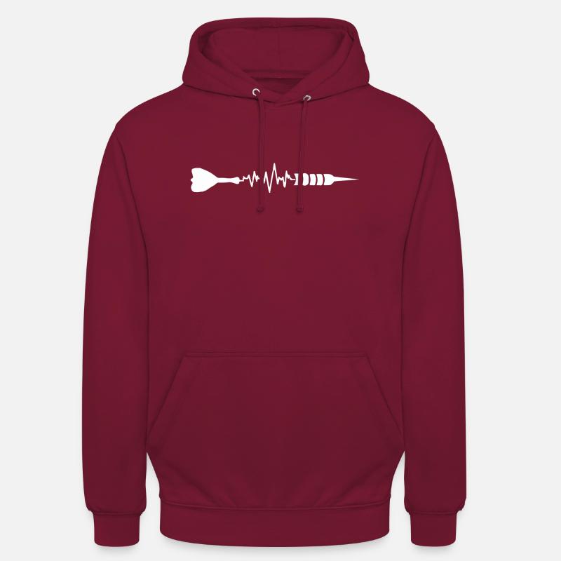 jeu de fléchettes - Sweat-shirt à capuche unisexe - bordeaux
