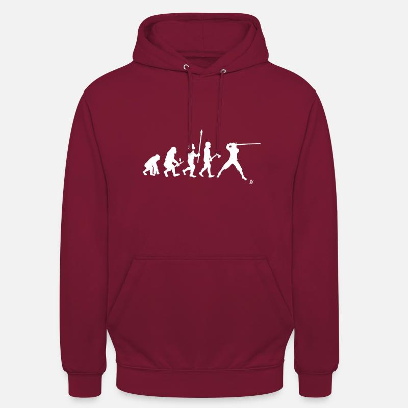 HEMA Evolution - Sweat-shirt à capuche unisexe - bordeaux