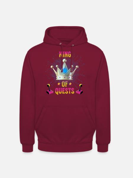 King of Quests - Unisex Hoodie - Bordeaux