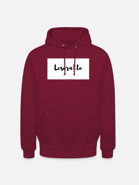 Leseratte - Unisex Hoodie - Bordeaux