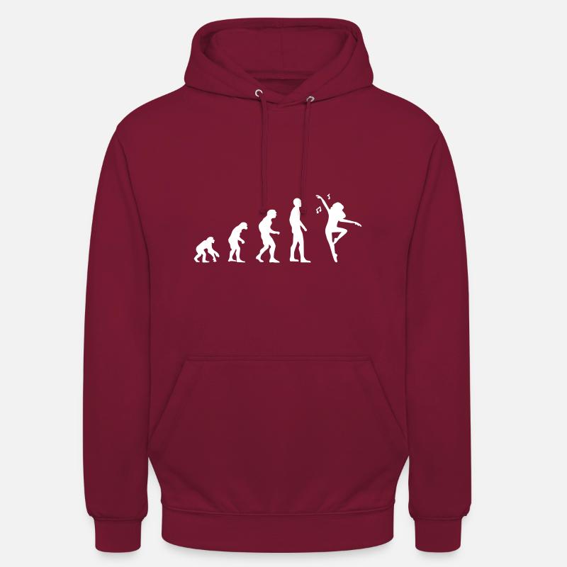 Evolution Ballet Danseuse - Sweat-shirt à capuche unisexe - bordeaux