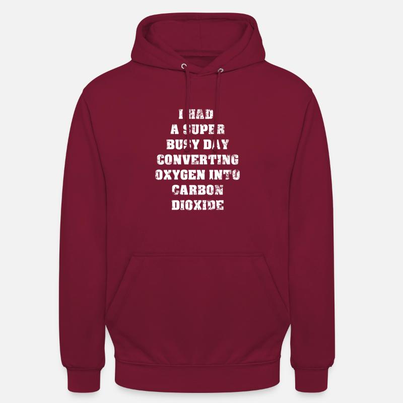 Nerd saying | Gift Idea for Nerds | White - Unisex Hoodie - bordeaux