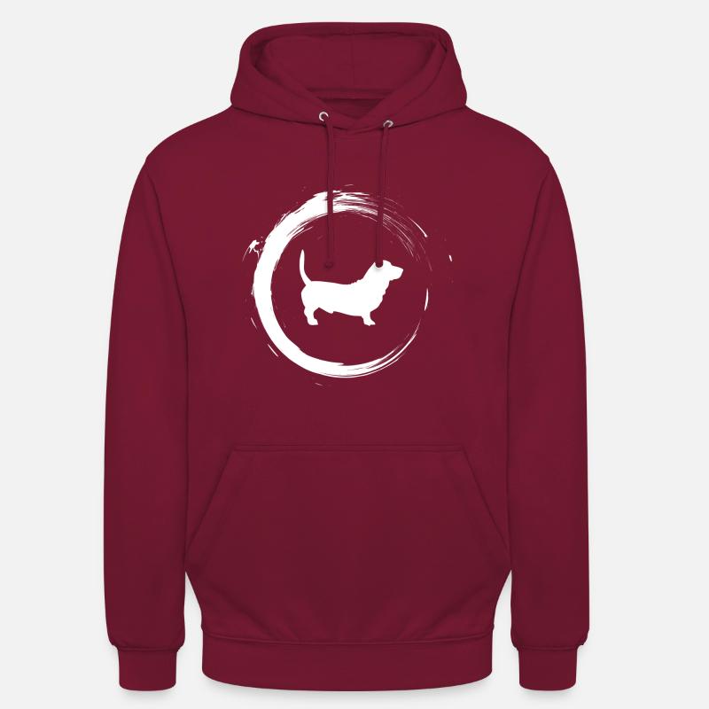 teckel - Sweat-shirt à capuche unisexe - bordeaux