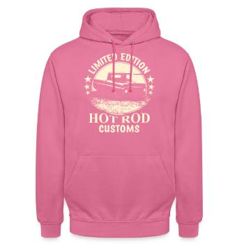 Hot rod - Sweat-shirt à capuche unisexe - rose - Devant - Alina (178cm) & Michal (187cm)