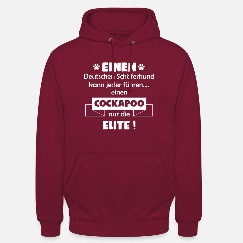 Cockapoo - Cockapoo Hund - Unisex Hoodie - Bordeaux