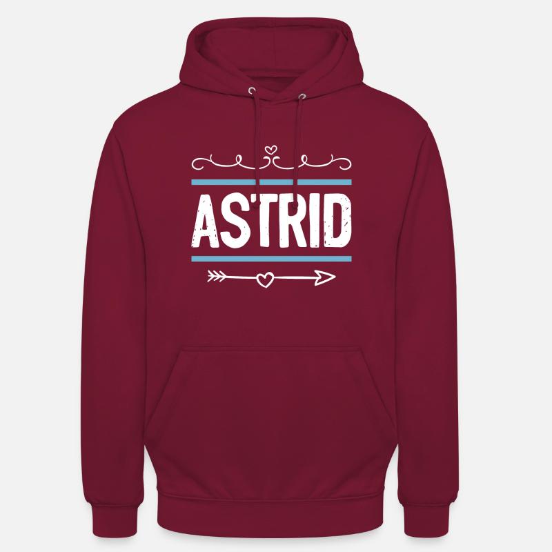 Astrid - Hættetrøje unisex - bordeaux