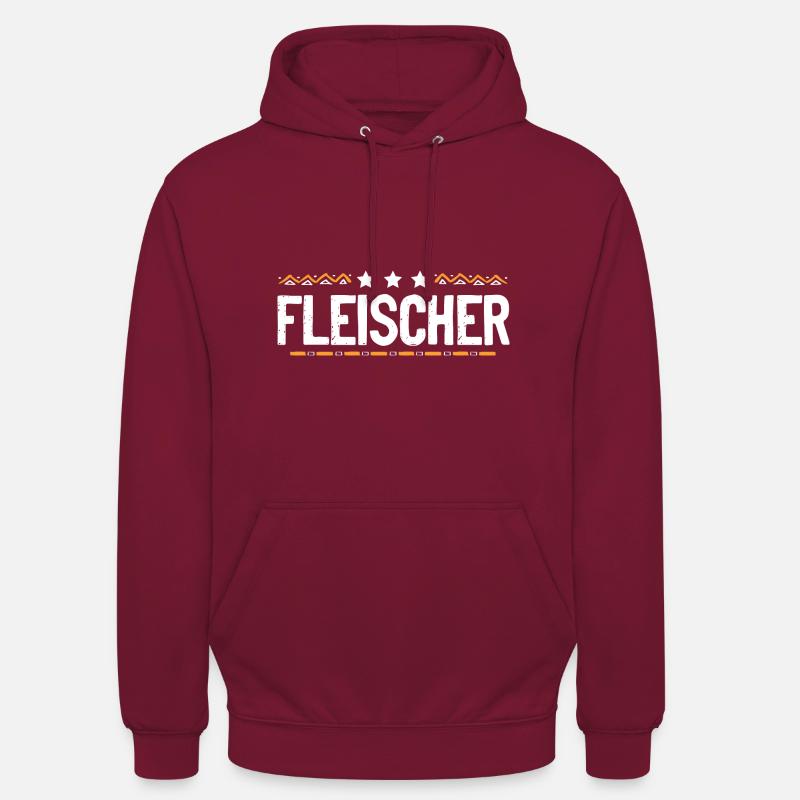 Fleischer Beruf - Unisex Hoodie - Bordeaux
