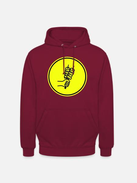 Spieß grill Icon - Unisex Hoodie - Bordeaux