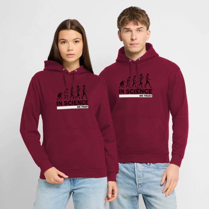 Evolution de la science Sweat-shirt à capuche unisexe