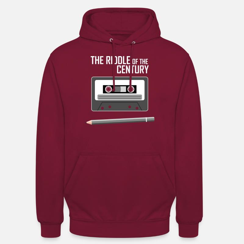 Cassette - L'énigme du siècle - Sweat-shirt à capuche unisexe - bordeaux