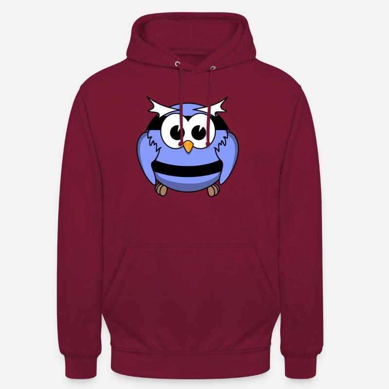 Ninja Eule - Unisex Hoodie - Bordeaux