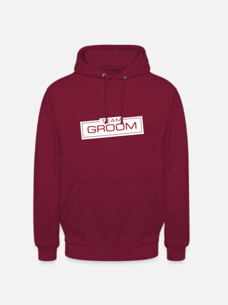 Team Groom Wedding - Unisex Hoodie - bordeaux
